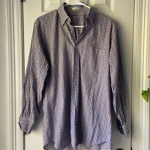 Peter Millar cotton plaid button up shirt